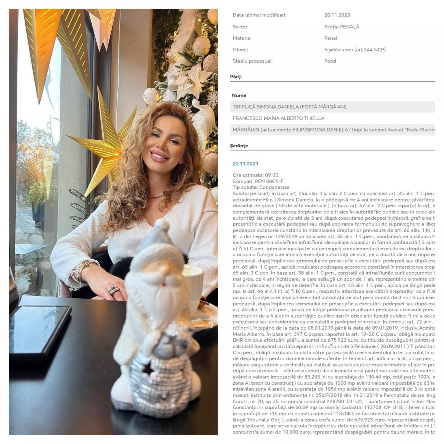 Tânăra din Gorj care a sedus și ruinat un italian de 71 de ani, condamnată la 5 ani de închisoare