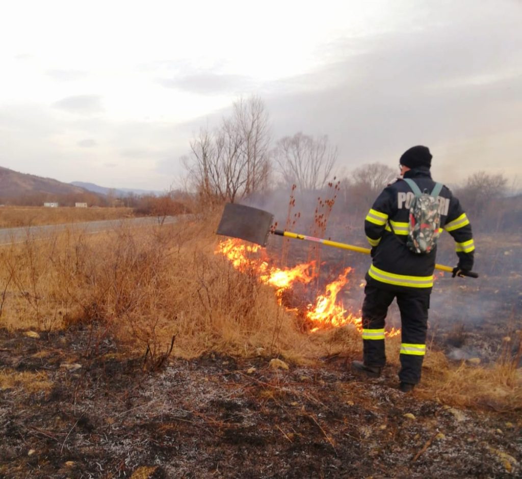Începe sezonul incendiilor de vegetaţie: 100 de hectare de teren au ars într-o singură zi