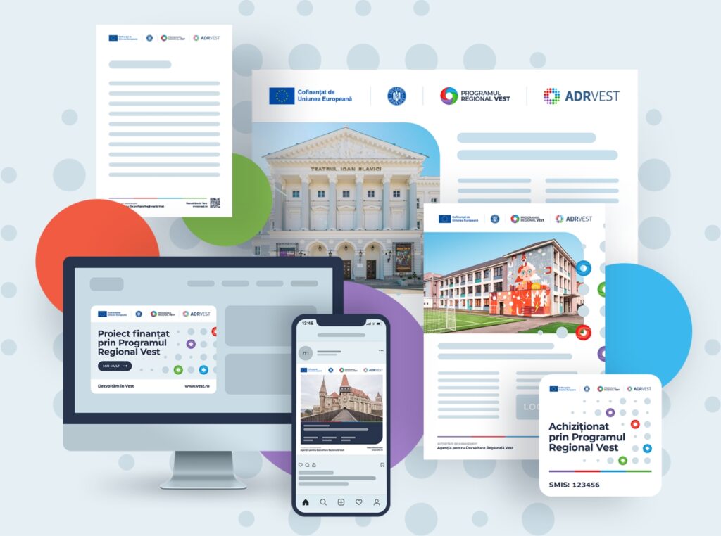 ADR Vest lansează Vest Design, o aplicaţie care generează materialele de comunicare pentru proiectele finanţate prin Programul Regional Vest
