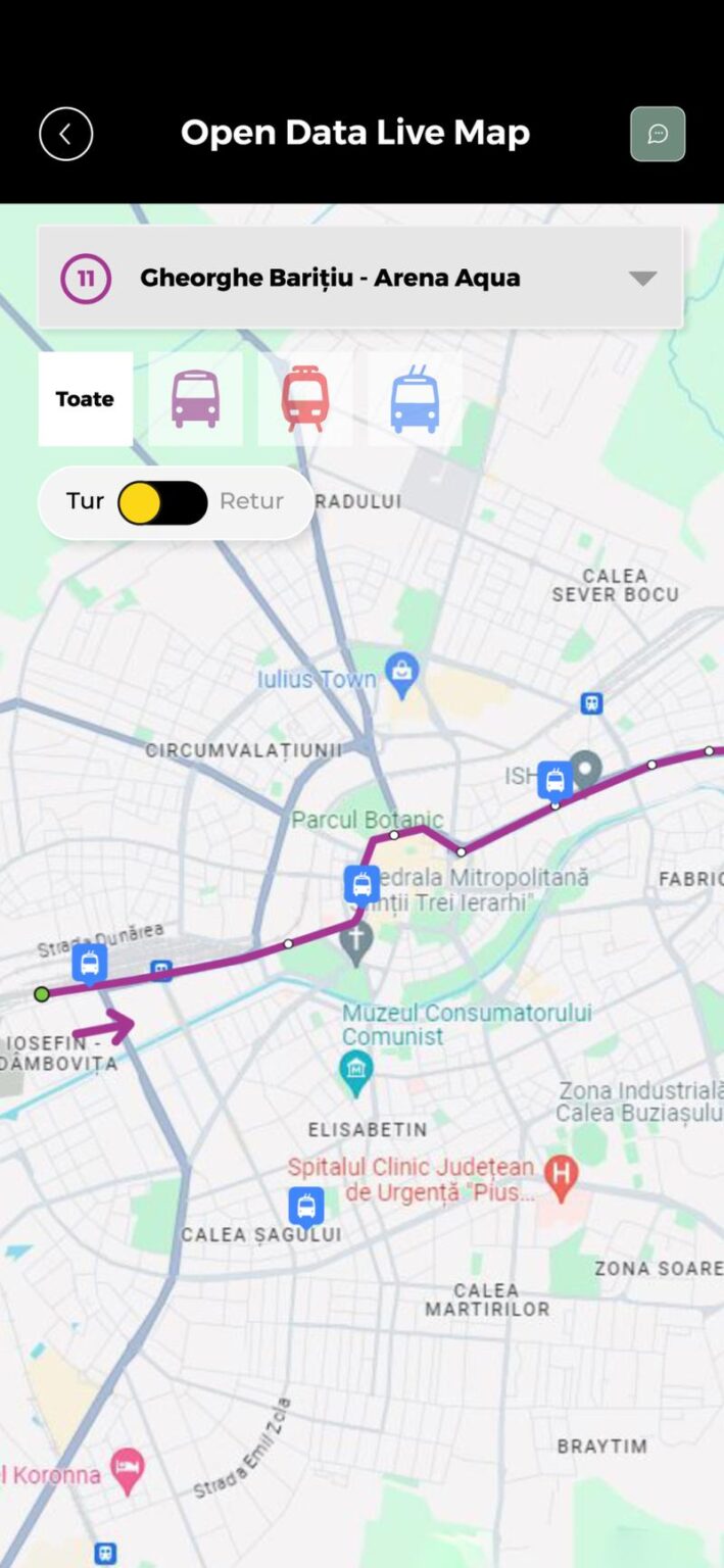 Primăria Timişoara a lansat Tranzy, o aplicaţie pentru transportul în comun